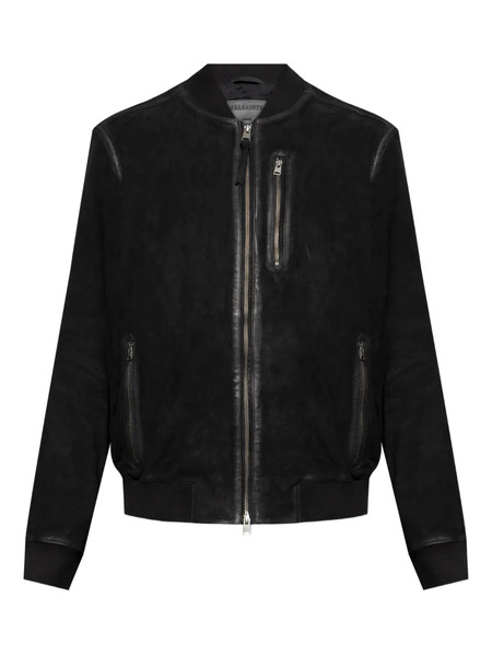  Allsaints Suede Bomber Jacket - Black 