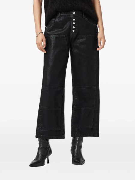  Allsaints Tay Belt-loop Button Jeans - Black 