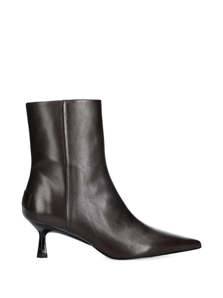  Allsaints Vivian Pointed-toe Zip Ankle Boots - Brown 