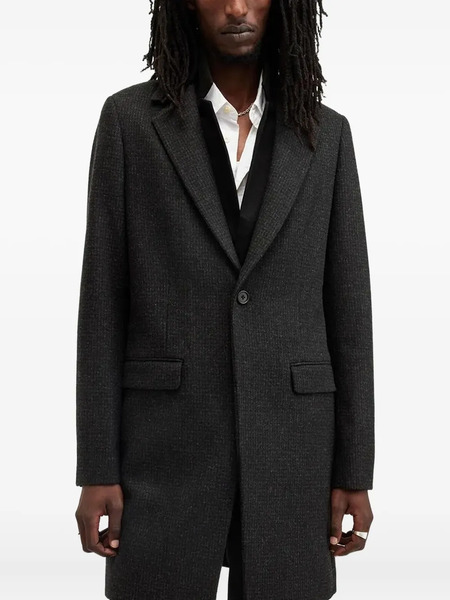  Allsaints Wixx Single-breasted Wool Coat - Black 