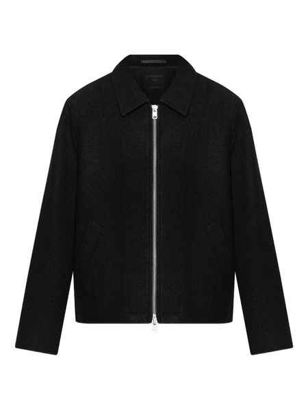  Allsaints Zip-front Wool Jacket - Black 
