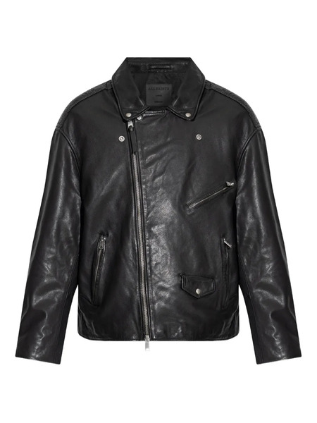 Allsaints Zip-up Biker Jacket - Black 