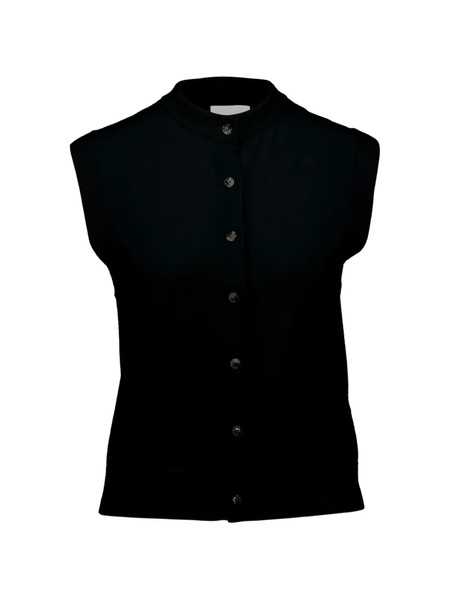  Allude Button Knitted Vest - Black 