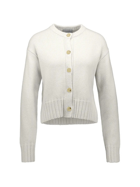  Allude Buttoned Cardigan - White 