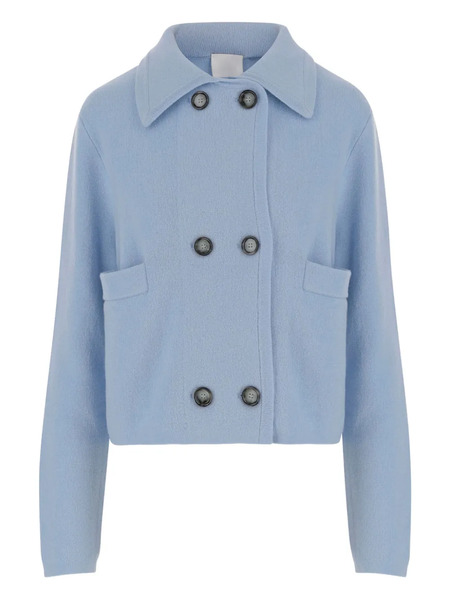  Allude Double-breasted Cardigan - Blue 