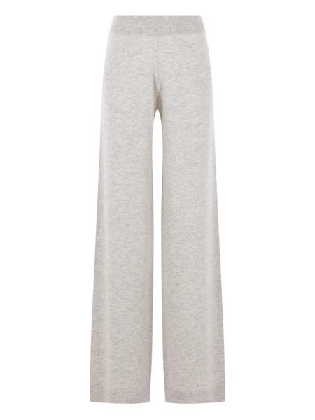  Allude Elasticated Knit Trousers - Grey 