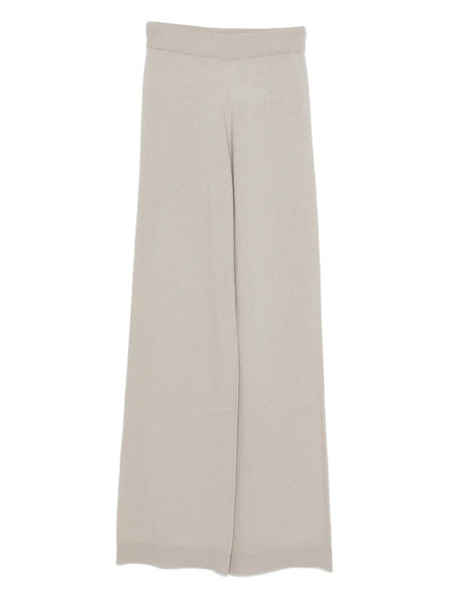 Allude Elasticated-waistband Wool-blend Trousers - Neutrals 