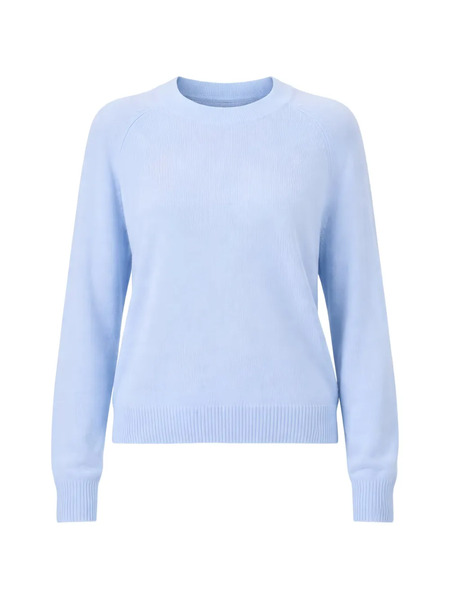  Allude Ribbed-hem Sweater - Blue 