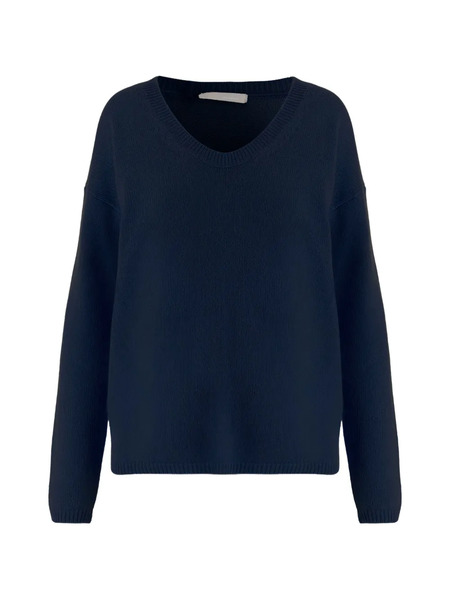  Allude Ribbed Sweater - Blue 