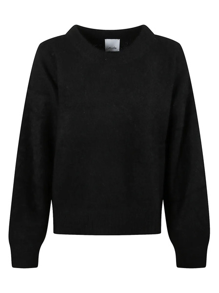  Allude Round-neck Sweater - Blue 