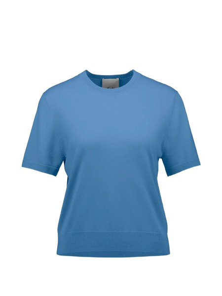  Allude Short-sleeve Sweater - Blue 