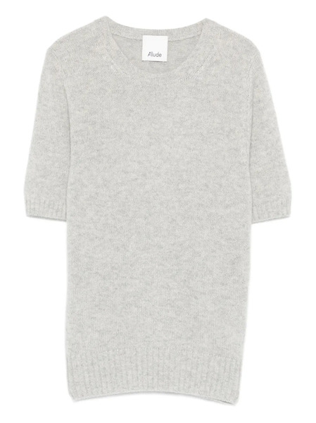  Allude Short-sleeve Sweater - Grey 