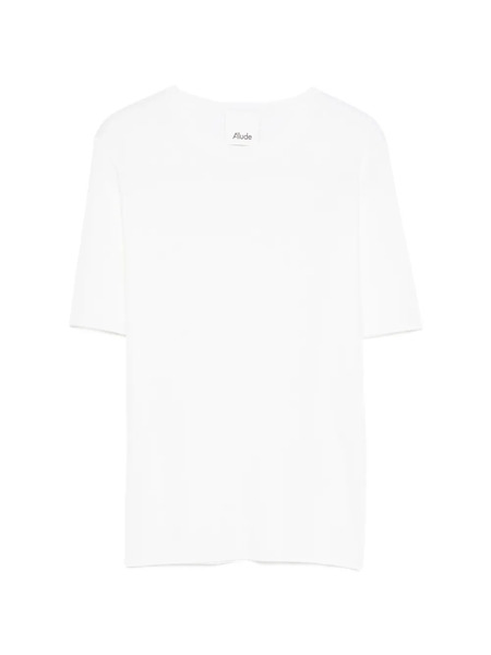  Allude Short-sleeve T-shirt - Neutrals 