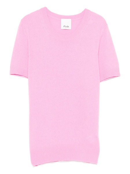  Allude Short-sleeve Top - Pink 