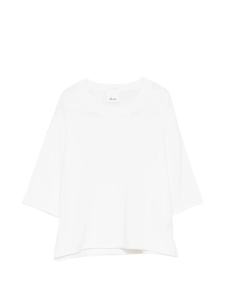  Allude Short-sleeve Top - White 