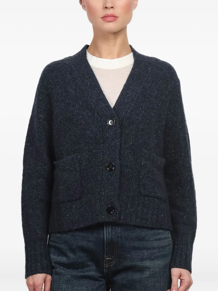  Allude V-neck Cardigan - Blue 