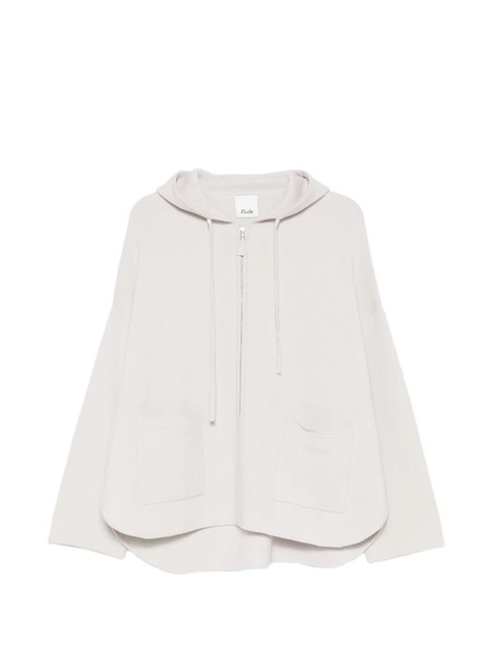  Allude Zip-up Cardigan - Grey 