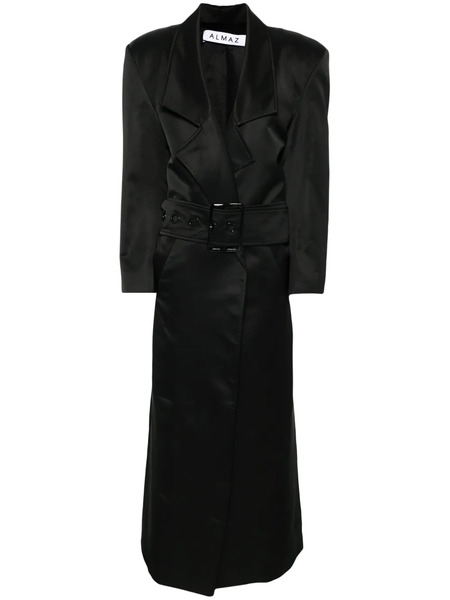  Almaz Belted Trench Coat - Black 