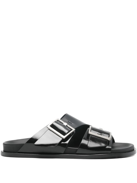  Alohas Alba Buckle Strap Sandals - Black 