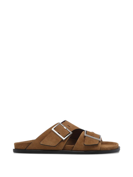  Alohas Alba Buckle Suede Sandals - Brown 