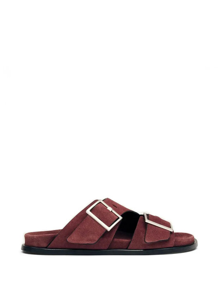  Alohas Buckle Strap Slides - Brown 