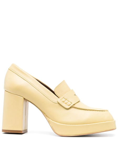  Alohas Busy 90mm Leather Pumps - Yellow 