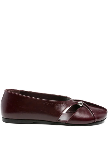 Alohas Cut-out Ballet Flats - Red 