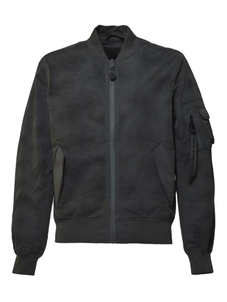  Alpha Industries Camouflage-pattern Zip-up Bomber Jacket - Grey 
