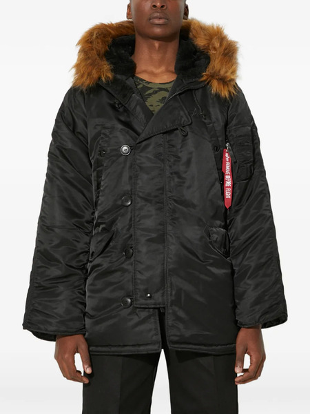  Alpha Industries Hooded Jacket - Black 