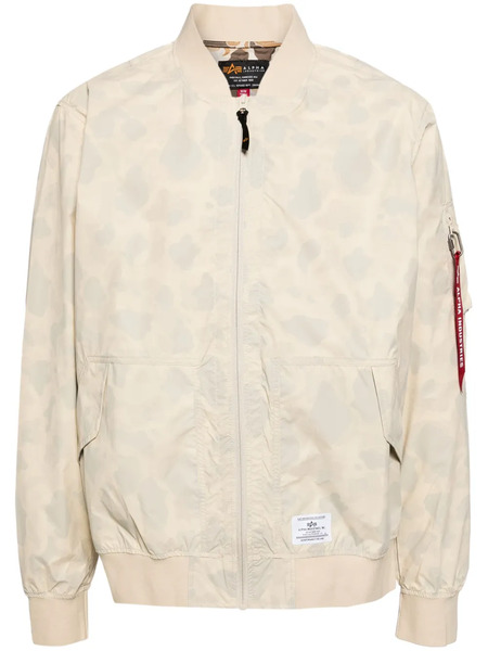  Alpha Industries L-2b Packaway Camo-print Bomber Jacket - Neutrals 