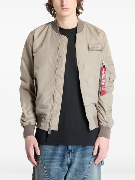  Alpha Industries Ma-1 Ttc Two Tone Contrast Bomber Jacket - Neutrals 