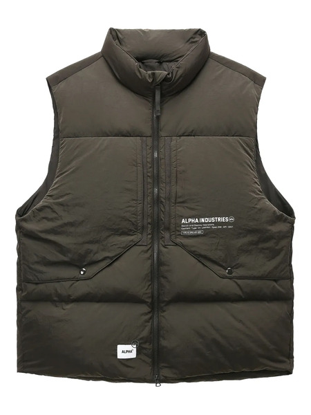  Alpha Industries Quilted-puffer Vest - Green 