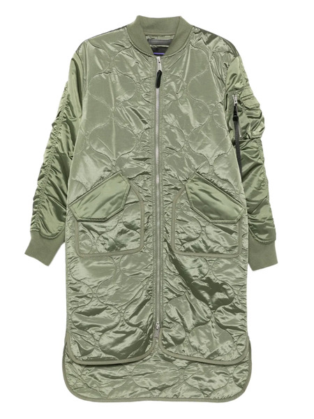  Alpha Industries Quilted Zip-up Jacket - Green 