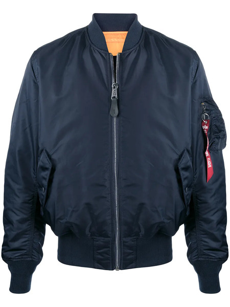  Alpha Industries Reversible Bomber Jacket - Blue 