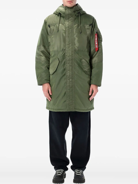  Alpha Industries Studio Field Parka Coat - Green 