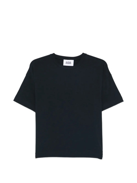  Alpha Studio Crew-neck T-shirt - Black 