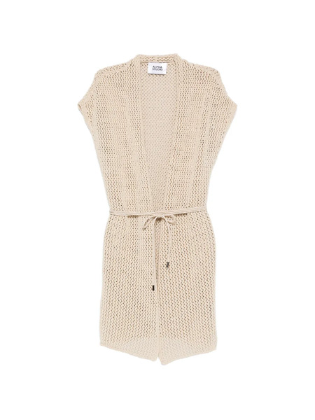  Alpha Studio Openwork Cardigan - Neutrals 