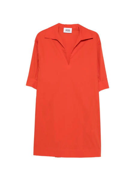  Alpha Studio Polo-collar Mini Dress - Orange 