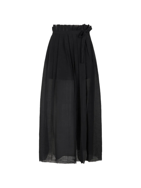  Alpha Studio Ruffled-detail Skirt - Black 