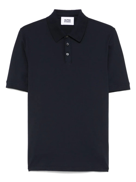  Alpha Studio Short-sleeve Polo Shirt - Blue 