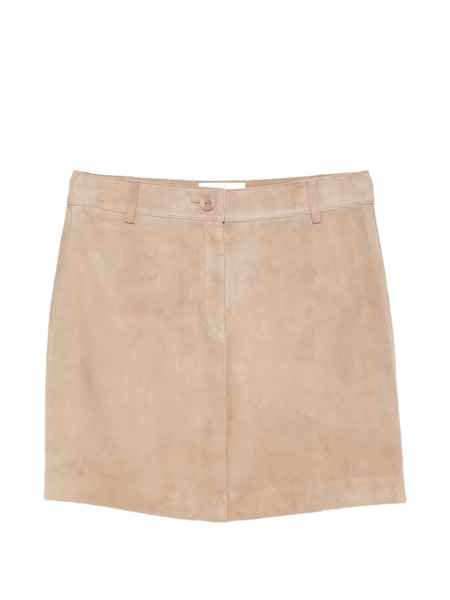  Alpha Studio Suede Mini Skirt - Neutrals 