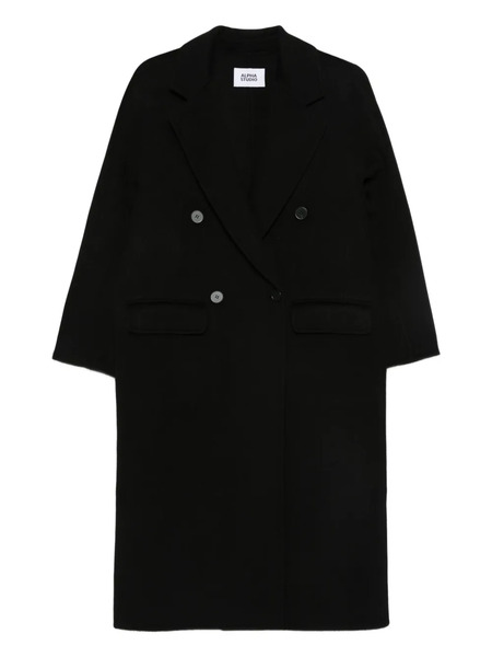  Alpha Studio Wool Coat - Black 