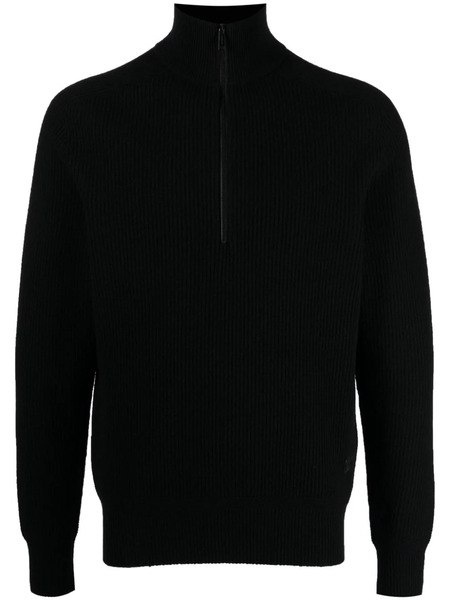  Alpha Tauri Fenla Ribbed-knit Jumper - Black 