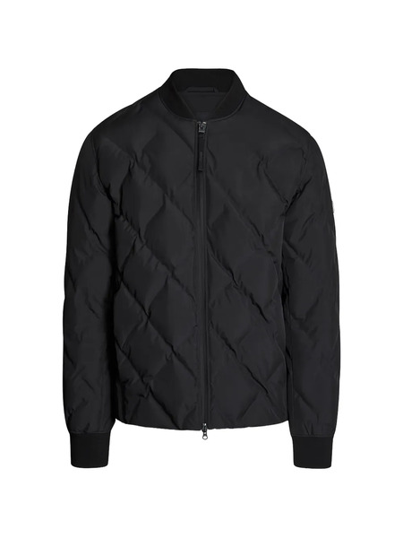  Alpha Tauri Quilted Bomber Jacket - Black 