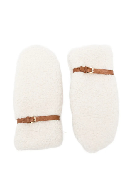  Alpo Buckle Strap Gloves - Neutrals 