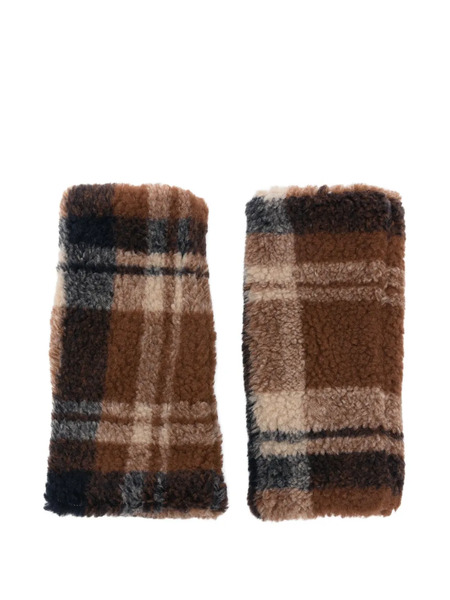  Alpo Plaid Gloves - Brown 