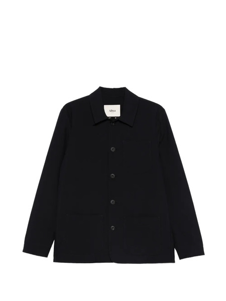  Altea Constantin Seersucker Shirt Jacket - Blue 