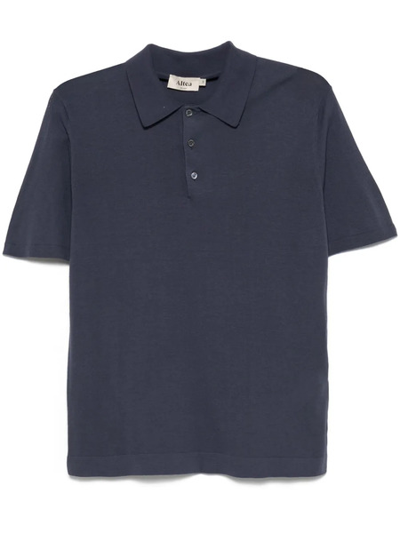  Altea Fine-knit Polo Shirt - Blue 