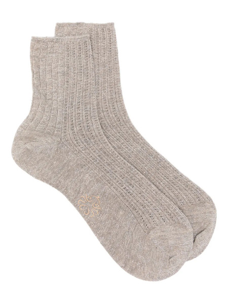  Alto Embroidered-logo Socks - Neutrals 