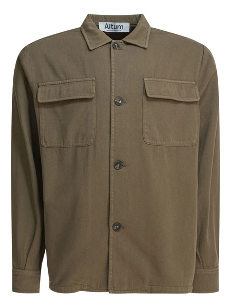  Altum Double-pocket Cotton Overshirt - Green 